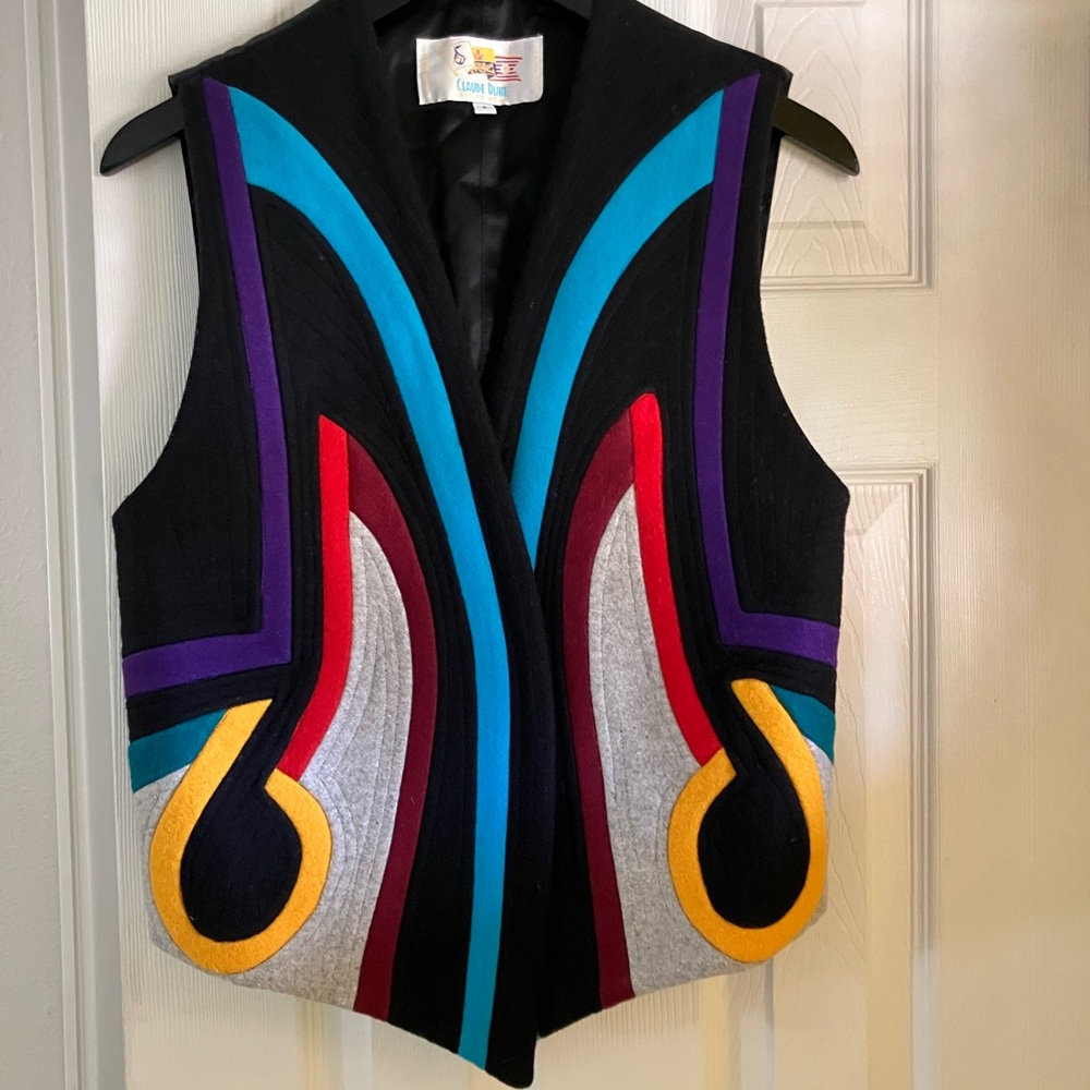 Avant- Garde Abstract Vest by Claude Duke
